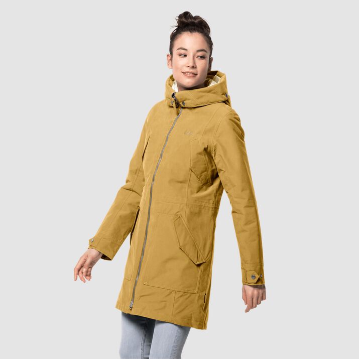 Jack Wolfskin Womens Rocky Point Winter Parka Gold 358017EST